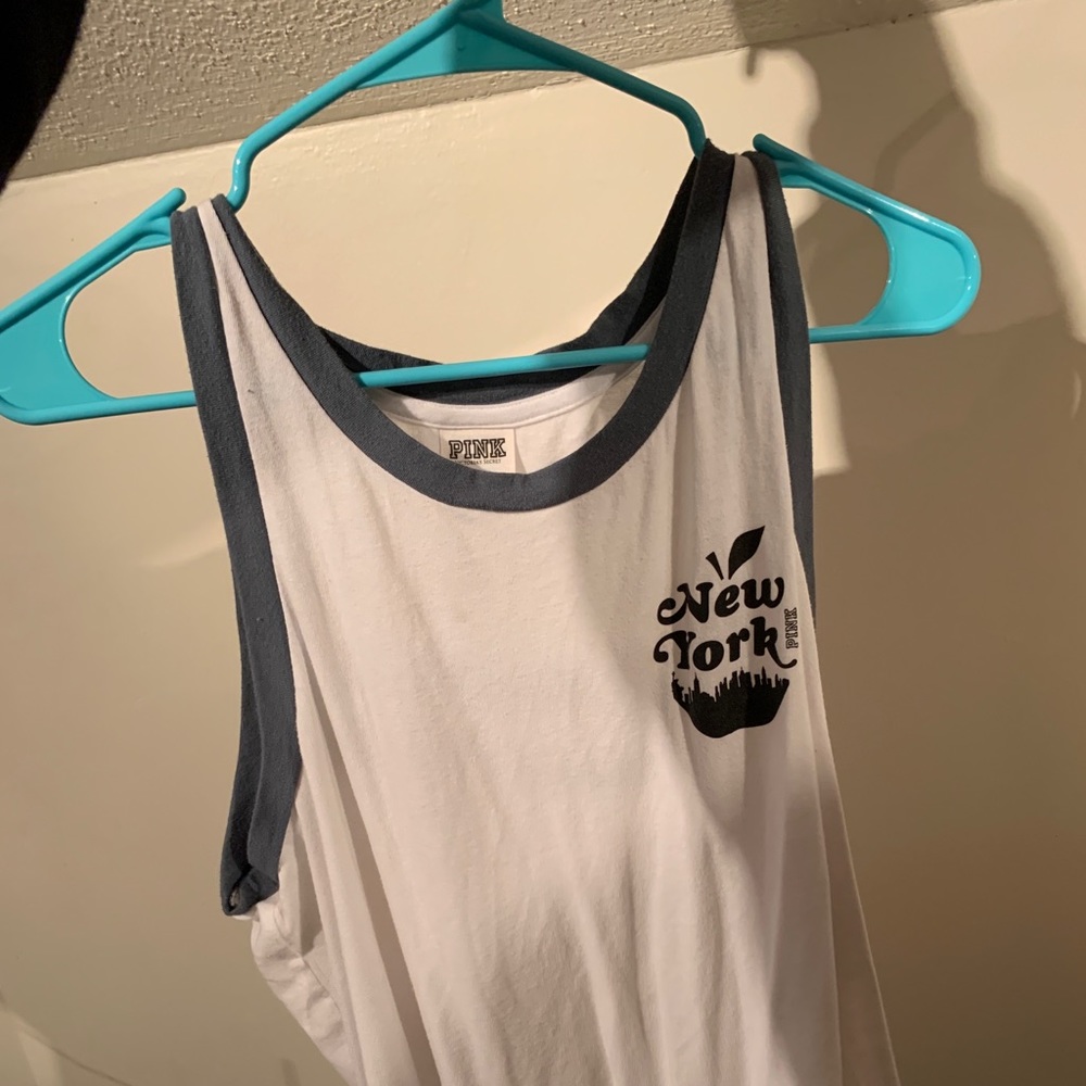 White PINKVS tank top - Picture 1 of 3